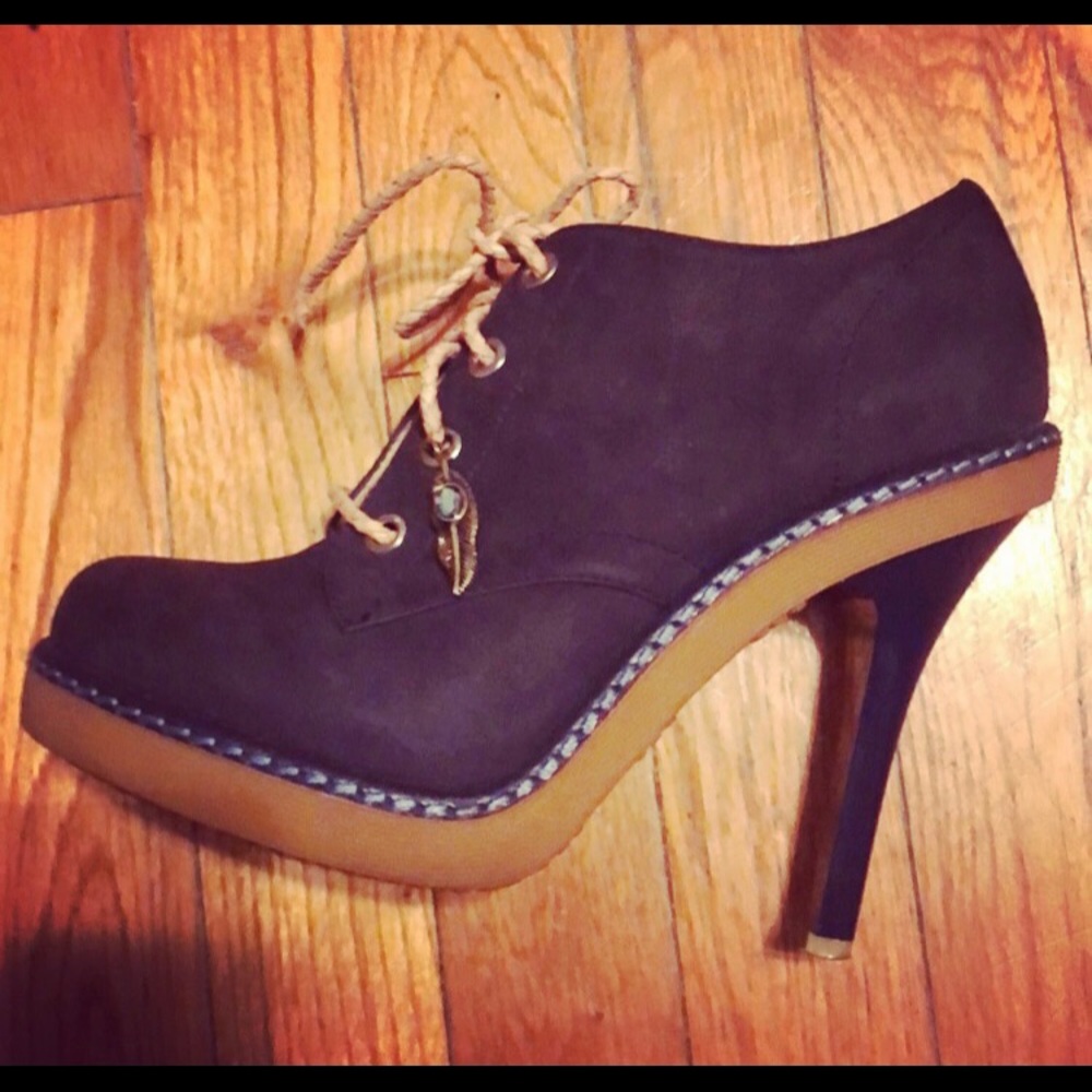 L.A.M.B Oxford Ankle Booties 🥾